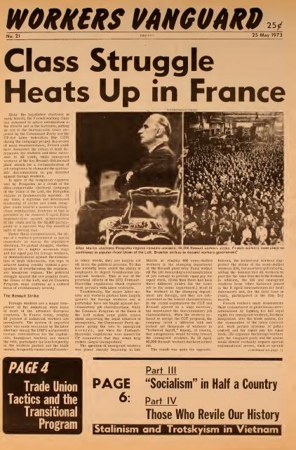 Workers Vanguard no. 21