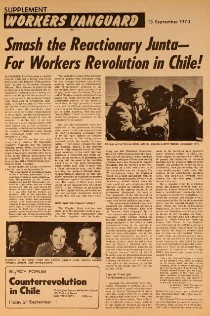 Workers Vanguard supplement - 13 September 1973