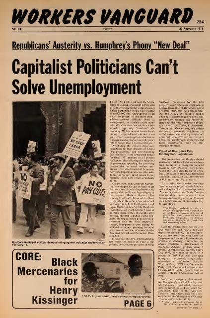 Workers Vanguard no. 98