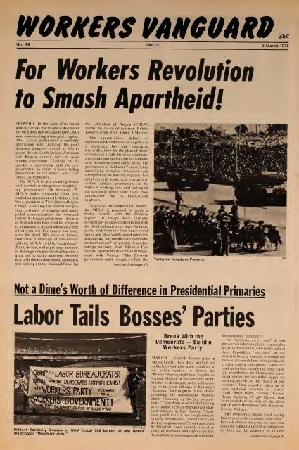 Workers Vanguard no. 99