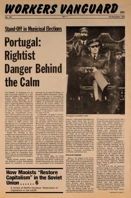 Workers Vanguard no. 138