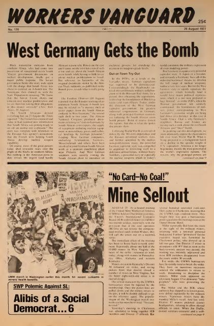 Workers Vanguard no. 170