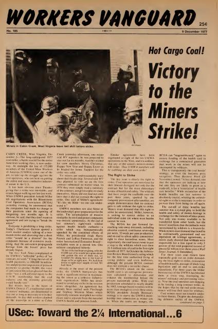 Workers Vanguard no. 185