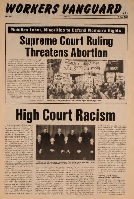 Workers Vanguard no. 481