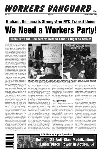Workers Vanguard no. 726