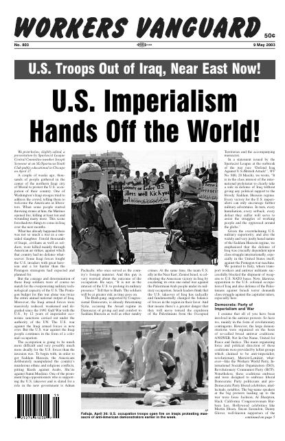 Workers Vanguard no. 803