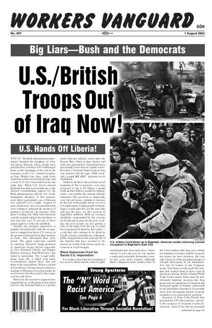 Workers Vanguard no. 807