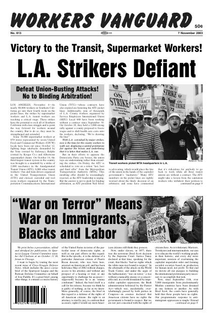 Workers Vanguard no. 813