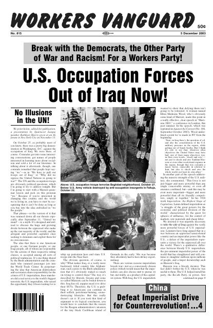 Workers Vanguard no. 815