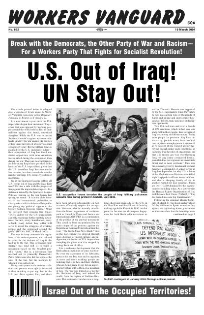 Workers Vanguard no. 822