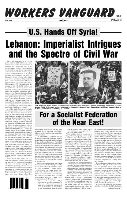 Workers Vanguard no. 849