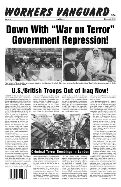 Workers Vanguard no. 852