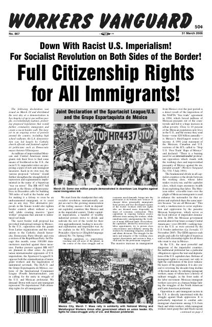 Workers Vanguard no. 867