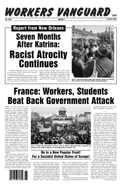 Workers Vanguard no. 868
