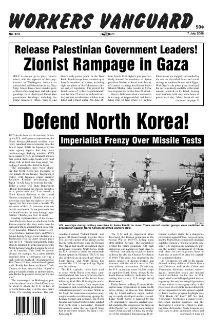 Workers Vanguard no. 873