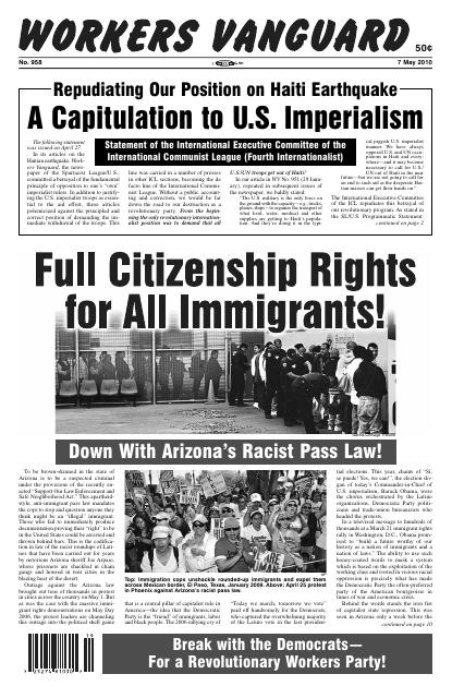 Workers Vanguard no. 958