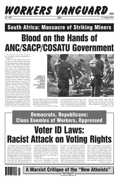 Workers Vanguard no. 1007