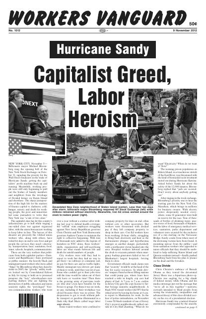 Workers Vanguard no. 1012