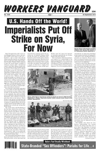 Workers Vanguard no. 1030