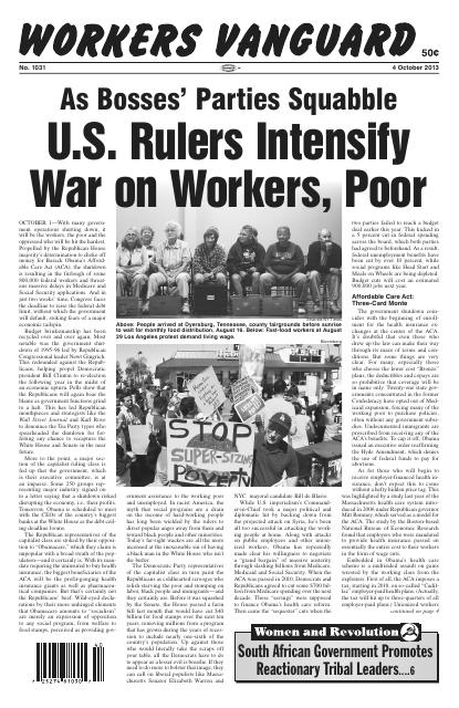 Workers Vanguard no. 1031