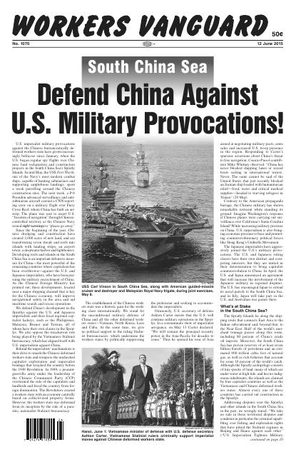 Workers Vanguard no. 1070