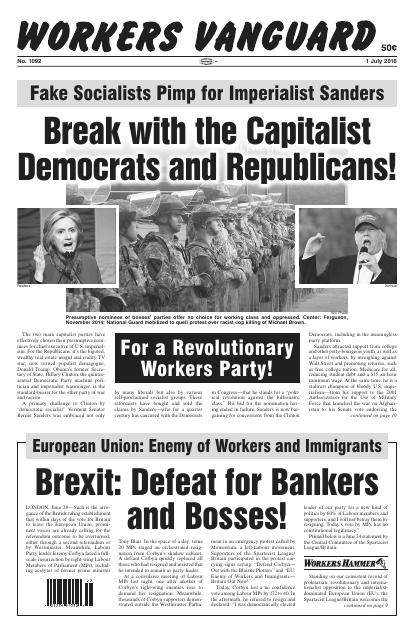 Workers Vanguard no. 1092